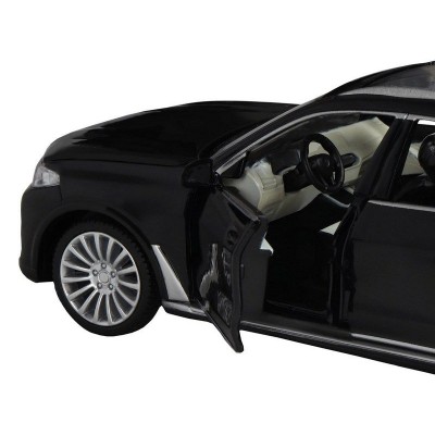 Машина "АВТОПАНОРАМА" BMW X7, черный, 1/32, свет, звук, инерция, в/к 17,5*13,5*9 см