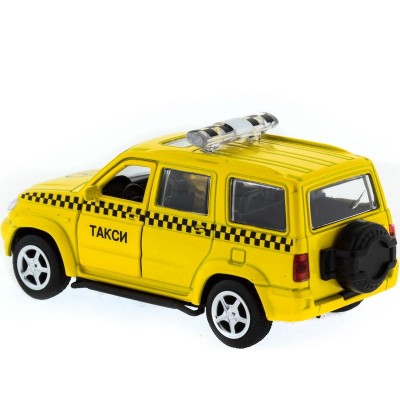 Машина "АВТОПАНОРАМА" инерц. УАЗ Патриот (такси) 1/50, в/к 12*7*5,5 см