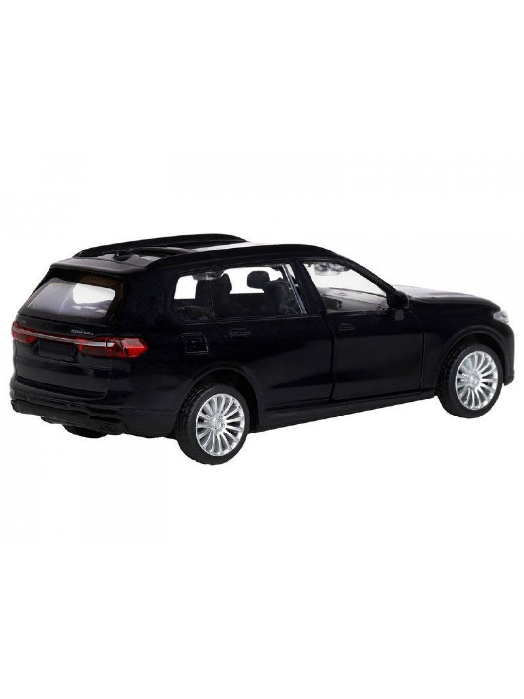 Машина "АВТОПАНОРАМА" BMW X7, 1/44,, черный, инерция, откр. двери, в/к 17,5*12,5*6,5 см
