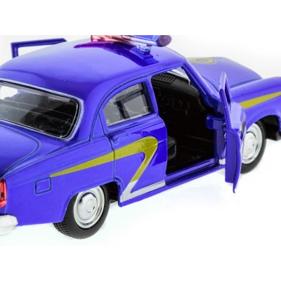 Машина "АВТОПАНОРАМА" инерц. ГАЗ-21 (милиция) 1/43, в/к 14*7*5,5 см