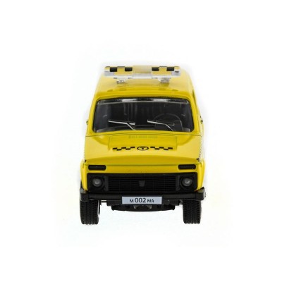 Машина "АВТОПАНОРАМА" инерц. ВАЗ 2121 1/50, в/к 12*7*5,5 см, желтая