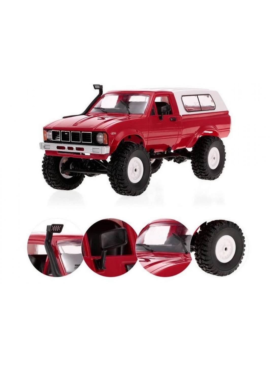 Радиоуправляемая машина WPL пикап Hilux (красная) 4WD 2.4G 1/16 RTR