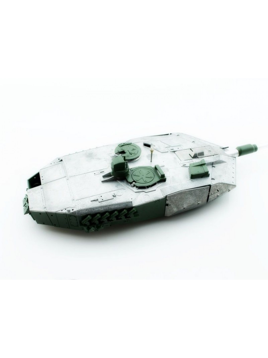 Металлическая башня для танка Leopard 2A6 c ИК-пушкой и вращением на 360°, неокрашеная