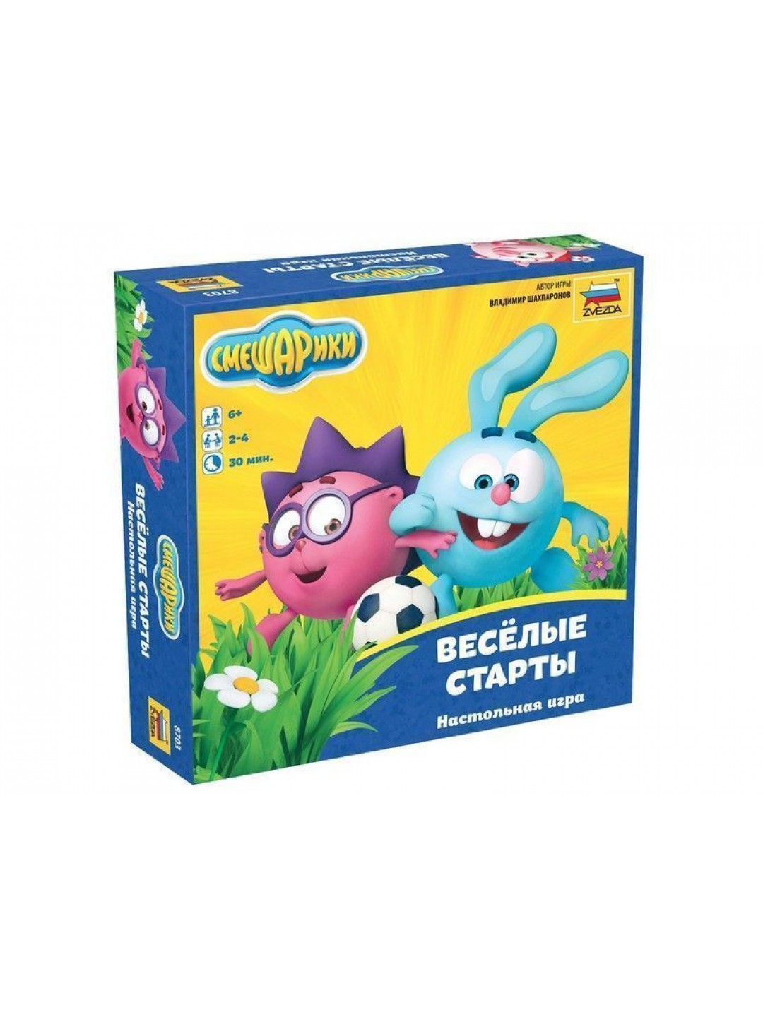 Настольная игра ZVEZDA "Смешарики. Весёлые старты.", детская