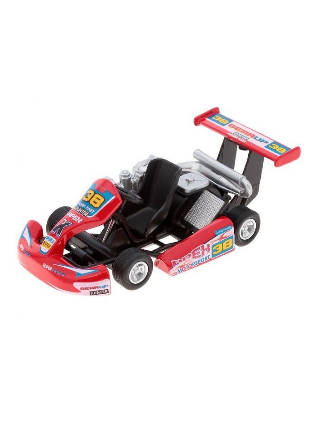 Машина Kinsmart "Turbo Go Kart" инерция (1/12шт.) б/к