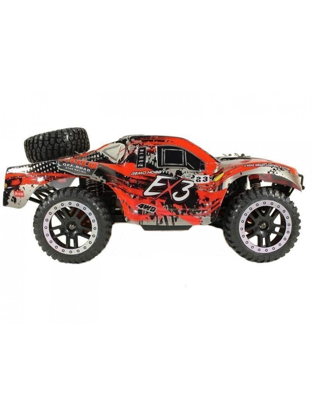 Радиоуправляемый шорт-корс Remo Hobby EX3 Brushless UPGRADE (красный) 4WD 2.4G 1/10 RTR