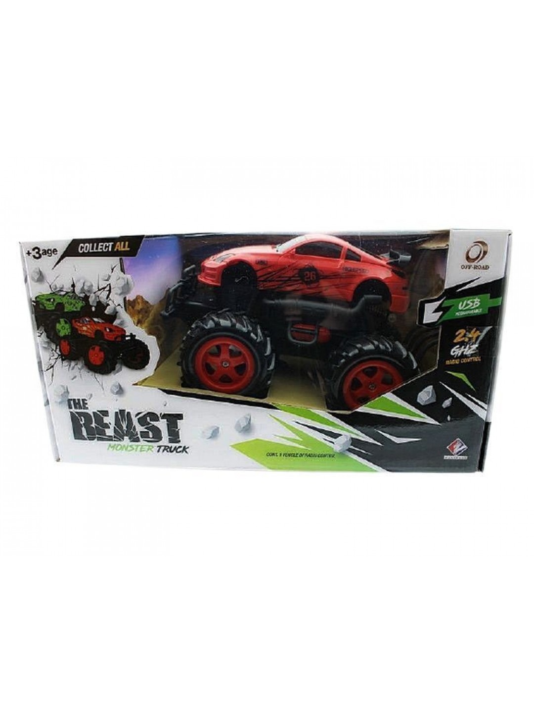 Р/У внедорожник Monstre Truck Toyota Celica в ассортименте 1/16 + свет + звук