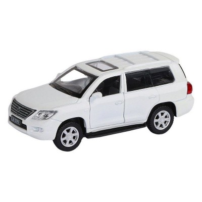 Машина "АВТОПАНОРАМА" Lexus LX570, белый, 1/43, инерция, в/к 17,5*12,5*6,5 см