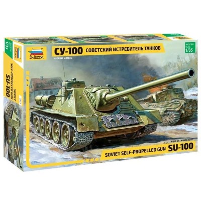 Сборная модель ZVEZDA Советский истребитель танков СУ-100А, 1/35