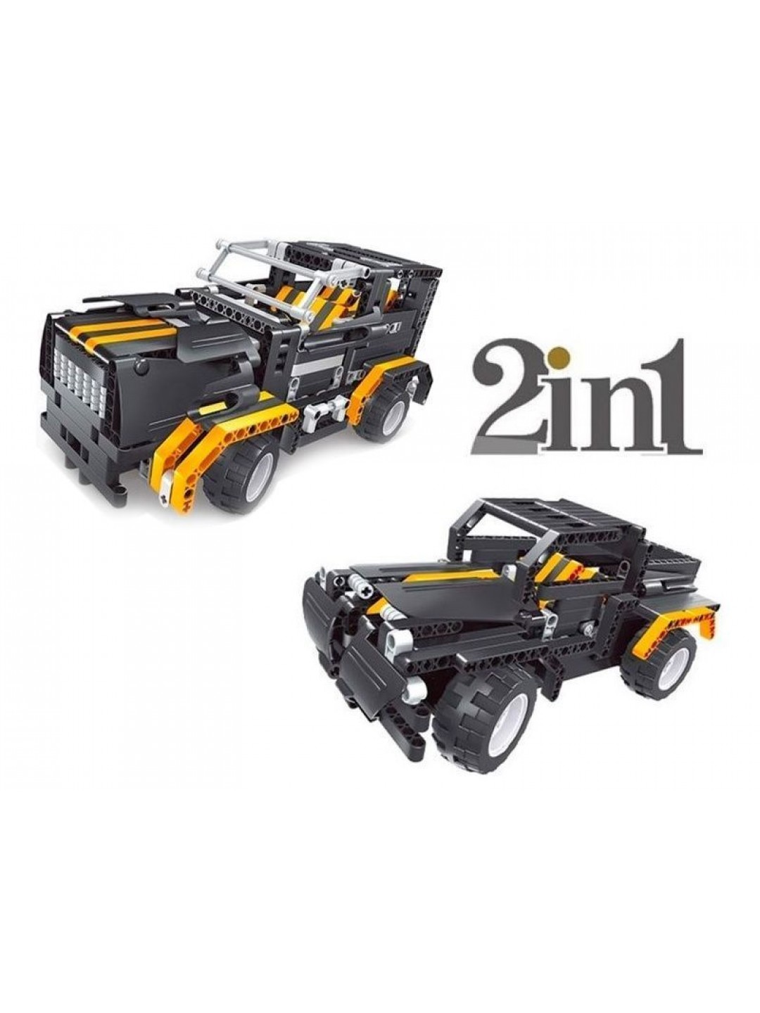 Р/У конструктор Qihui Mechanical Master 2 в 1 Джип и Пикап (509 деталей)
