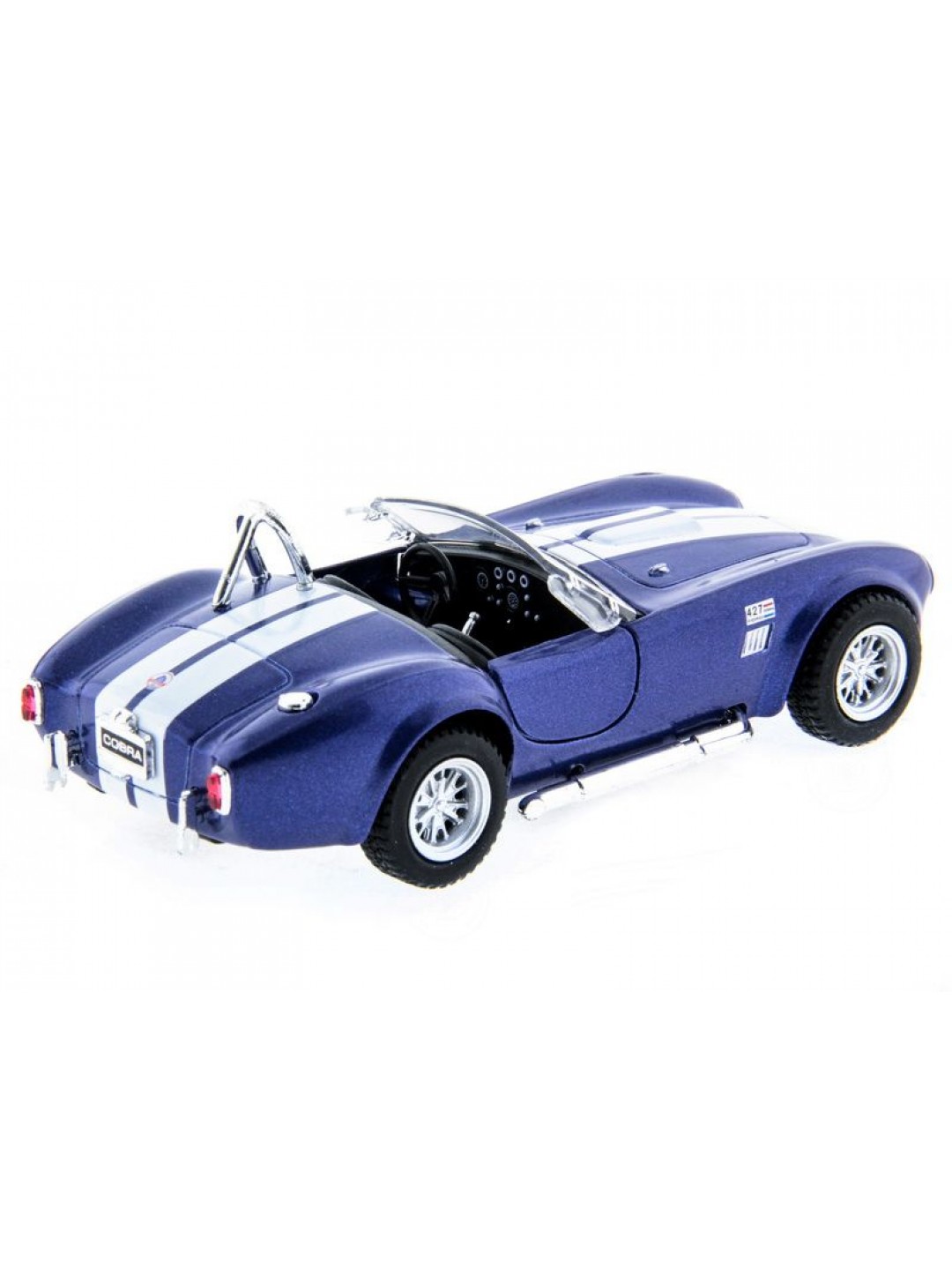 Машина Kinsmart Shelby Cobra 427 1965 инерция (1/12шт.) 1:32 б/к