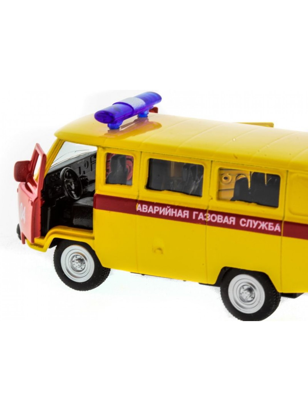 Машина "АВТОПАНОРАМА" инерц. УАЗ (аварийная) 1/50, в/к 12*7*5,5 см