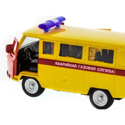 Машина "АВТОПАНОРАМА" инерц. УАЗ (аварийная) 1/50, в/к 12*7*5,5 см