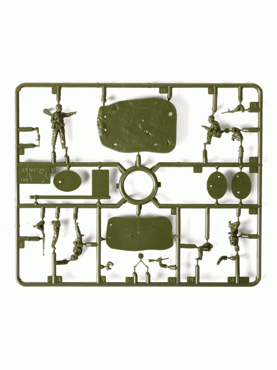Сборные солдатики ZVEZDA Советские парашютисты 1941-43гг, 1/72