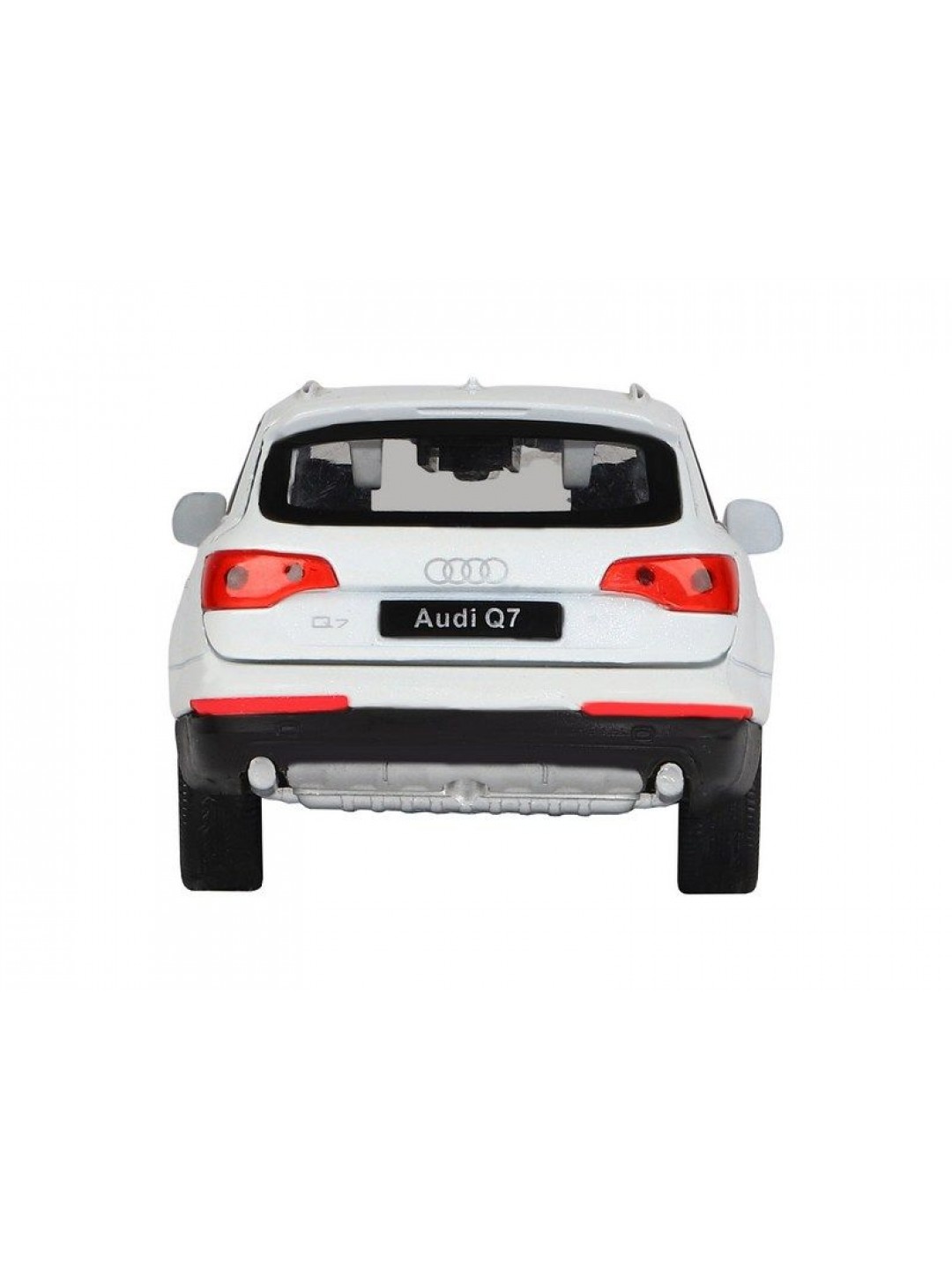 Машина "АВТОПАНОРАМА" Audi Q7, белый, 1/32, свет, звук, инерция, в/к 17,5*13,5*9 см