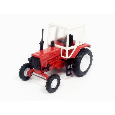 Сувенирная модель трактора МТЗ-82 металл (красный с бел. пласт. кабиной) 1:43 Сувенирная модель трактора МТЗ-82 металл (красный с бел. пласт. кабиной) 1:43