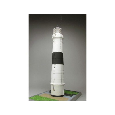 Сборная картонная модель Shipyard маяк Lighthouse Kampen with buildings (№74), 1/87