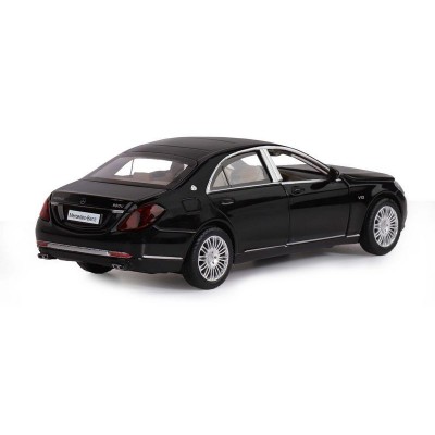 Машина "АВТОПАНОРАМА" Mercedes-Benz S600, черный, 1/32, свет, звук, инерция, в/к 17,5*13,5*9 см