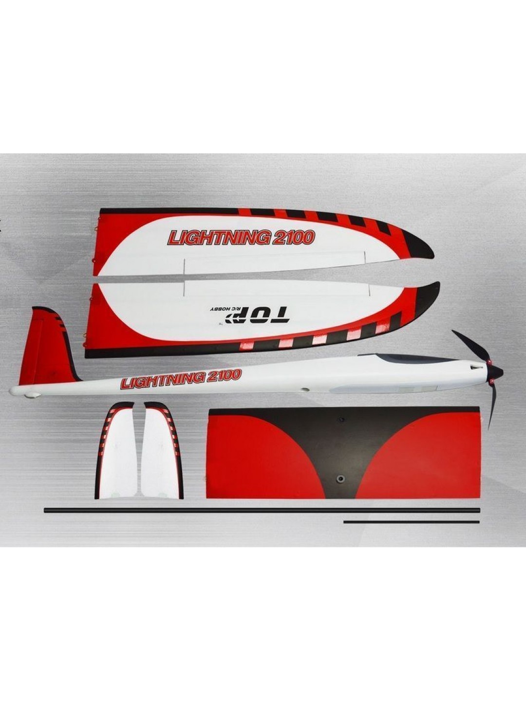 Радиоуправляемый планер Top RC Lightning 2100 (Propeller Power System) 2100мм 2.4G 4-ch LiPo RTF