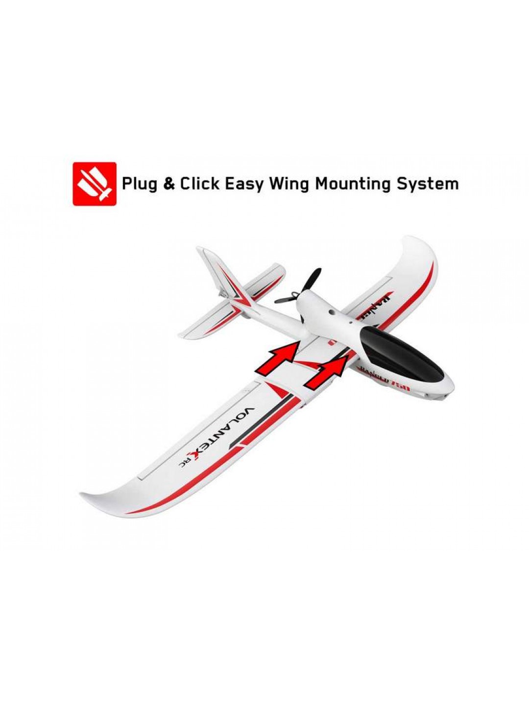 Радиоуправляемый планер Volantex RC Ranger 750мм Brushless 2.4G 4ch LiPo RTF with Gyro GPS