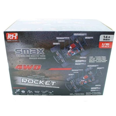 Радиоуправляемый шорт-корс Remo Hobby Rocket Brushless (красный) 4WD 2.4G 1/16 RTR
