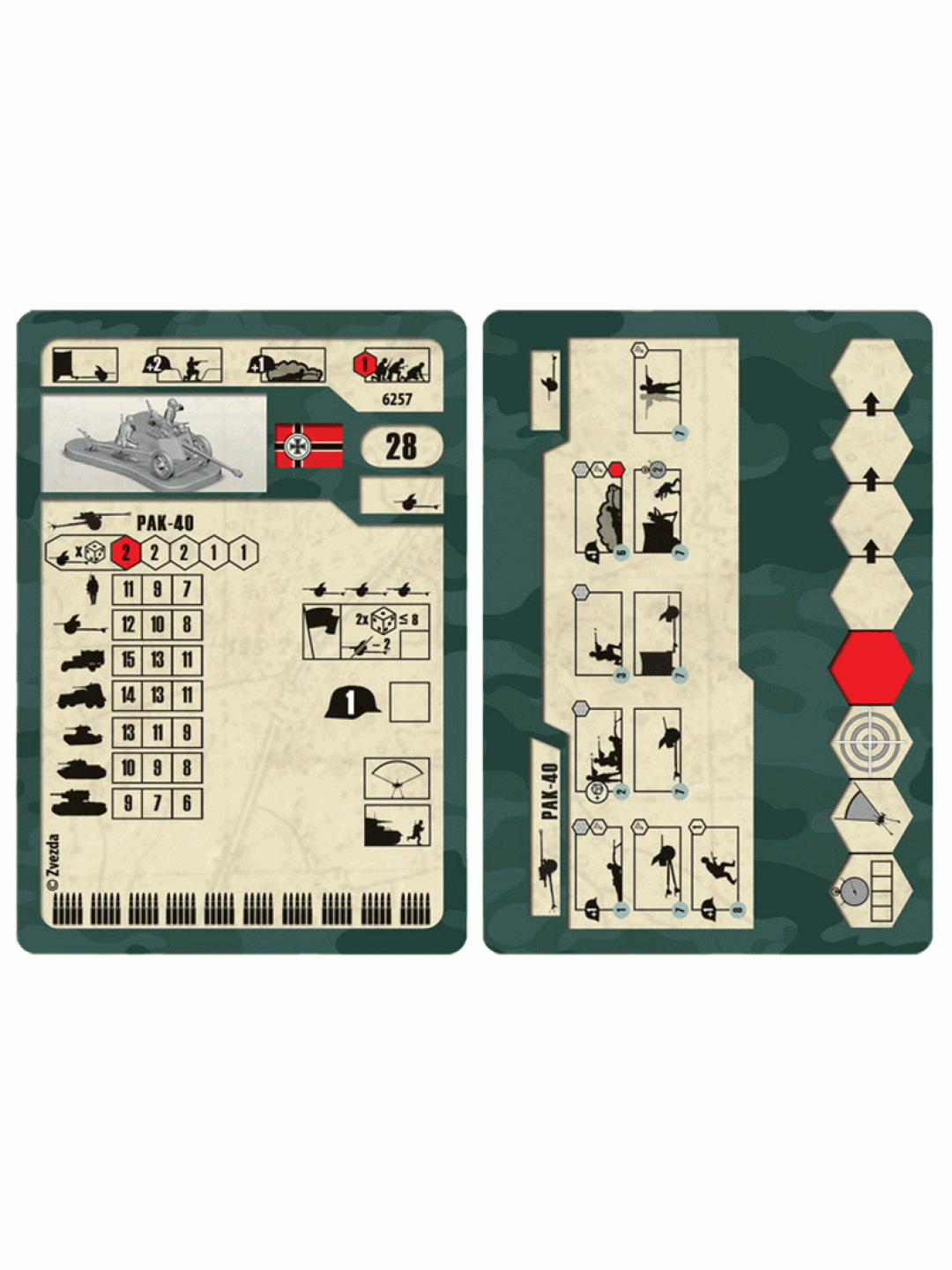 Сборные солдатики ZVEZDA Немецкая пушка ПАК-40, 1/72