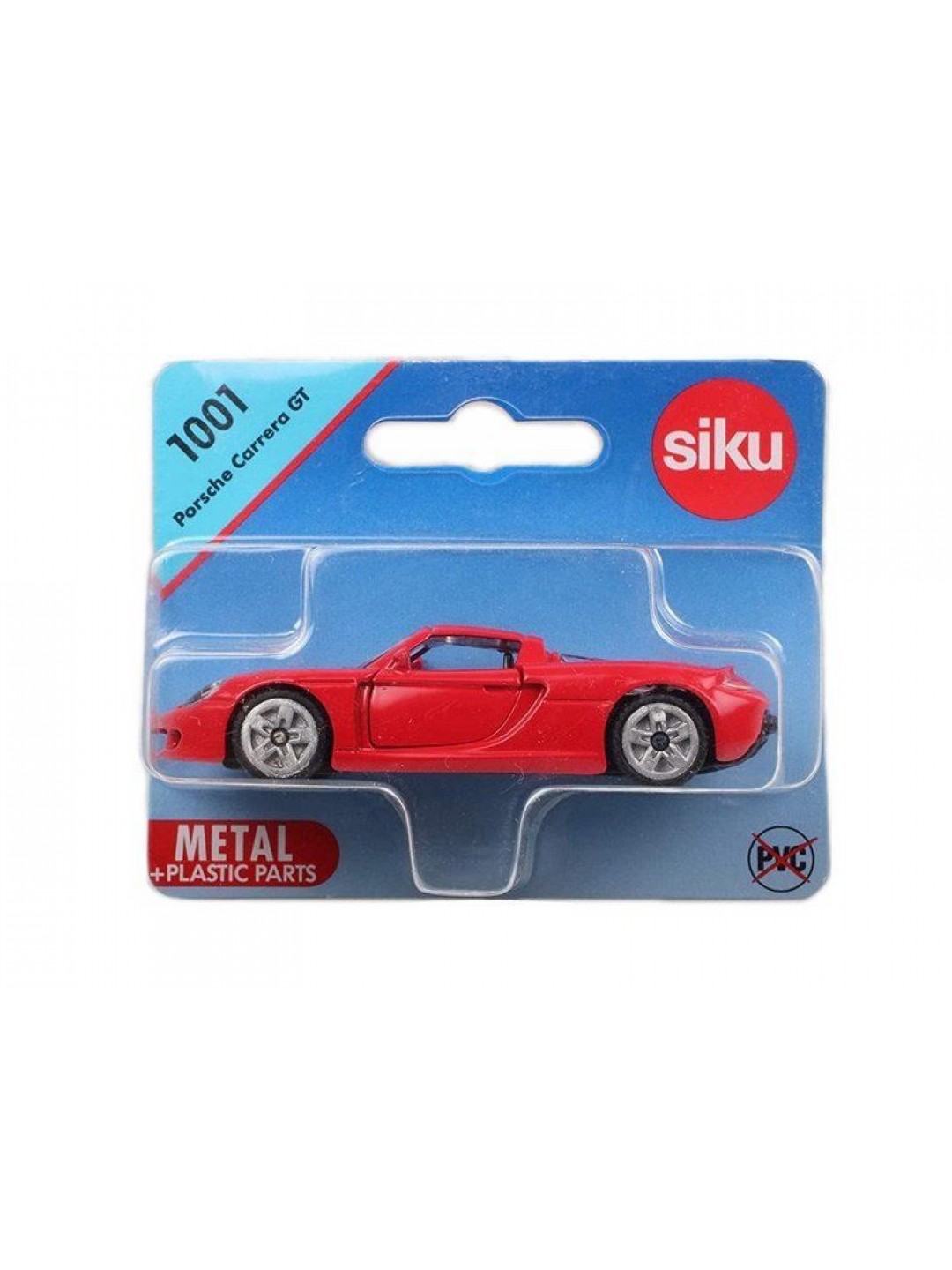 Легковой автомобиль Siku 1001 Porsche Carrera GT 1/55, 9.7 см, красный