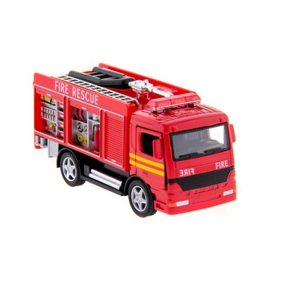 Машина Kinsmart Пожарная машина Rescue Fire Engine инерция (1/12шт.) б/к