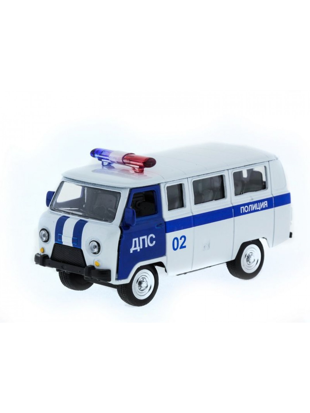Машина "АВТОПАНОРАМА" инерц. УАЗ (ДПС) 1/50, в/к 12*7*5,5 см