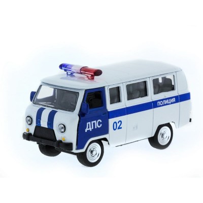 Машина "АВТОПАНОРАМА" инерц. УАЗ (ДПС) 1/50, в/к 12*7*5,5 см