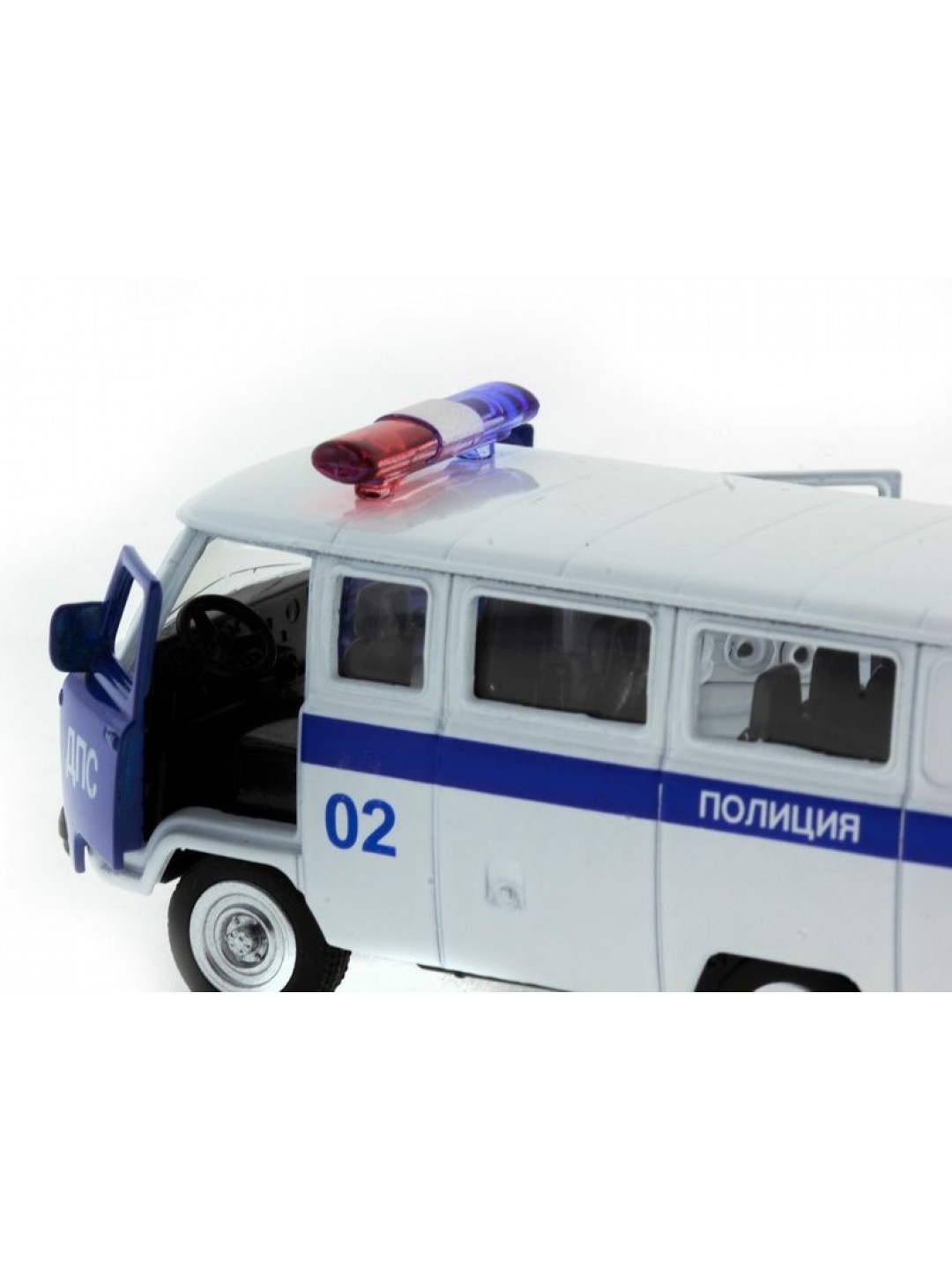 Машина "АВТОПАНОРАМА" инерц. УАЗ (ДПС) 1/50, в/к 12*7*5,5 см