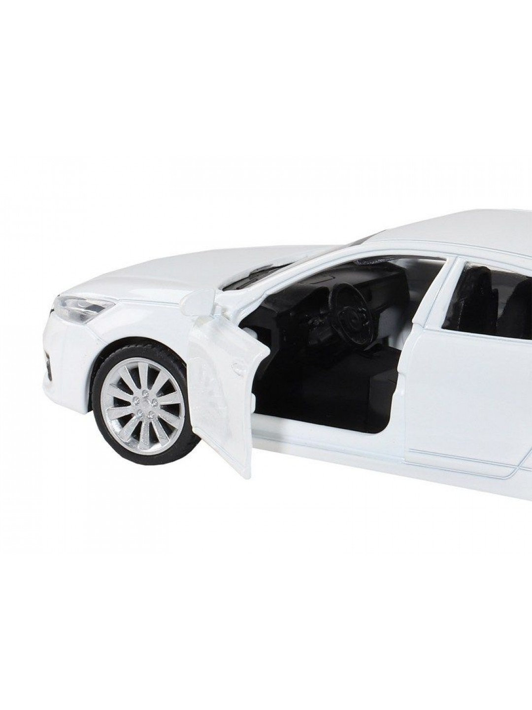 Машина "АВТОПАНОРАМА" KIA K7, белый, 1/41, инерция, в/к 17,5*12,5*6,5 см