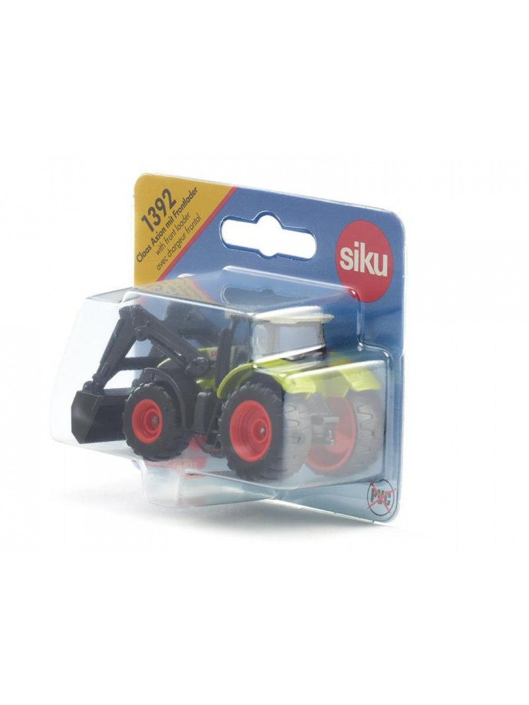 Трактор Siku 1392 Claas Axion с фронтальным погрузчиком