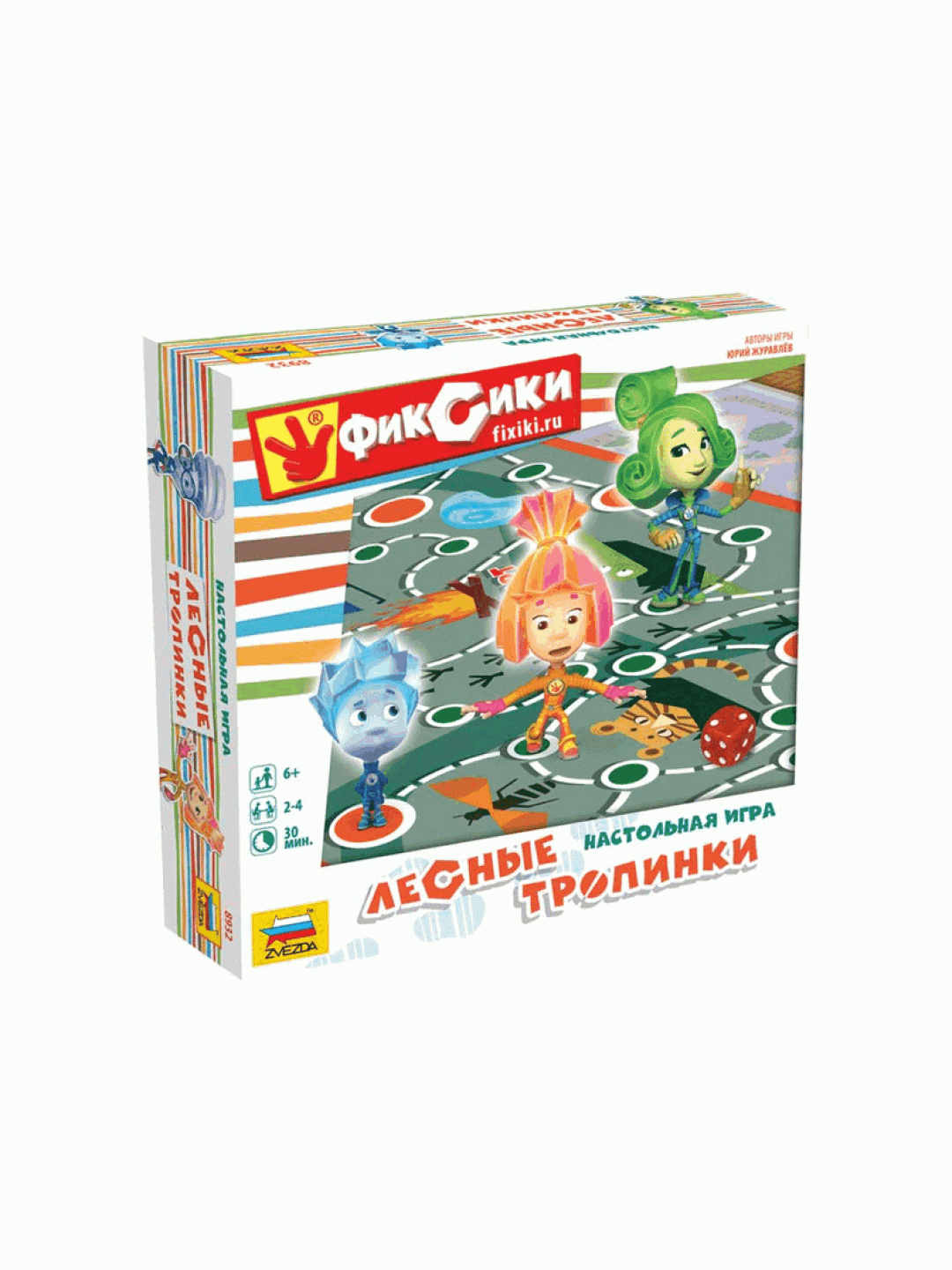 Настольная игра ZVEZDA "Фиксики. Лесные тропинки", детская ходилка для 2-4 человек