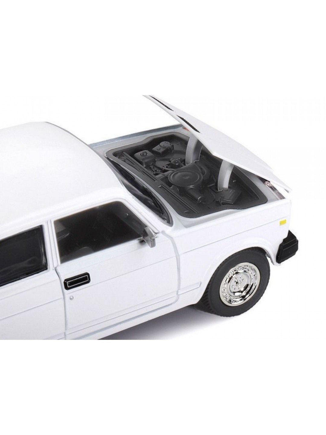 Машина "АВТОПАНОРАМА" ВАЗ 2107, 1/24, белый, инерция, в/к 24,5*12,5*10,5 см
