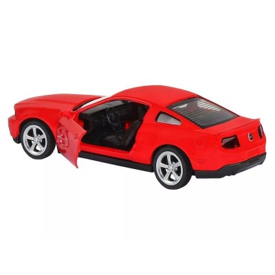 Машина "АВТОПАНОРАМА" Ford Mustang GT, красный, 1/43, инерция, откр. двери, в/к 17,5*12,5*6,5 см