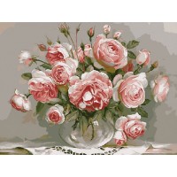 Картина по номерам 40х50 Бузин. Розовый вечер (21 цвет)