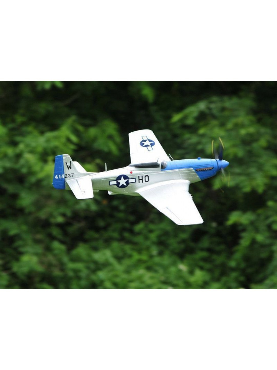 Радиоуправляемый самолет Top RC P-51D синий 750мм 2.4G 4-ch LiPo RTF
