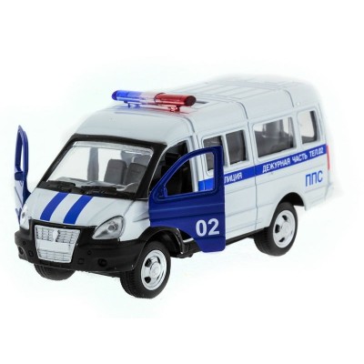 Машина "АВТОПАНОРАМА" инерц. "ГАЗель"(полиция) 1/50, в/к 14,5*8*5,5 см