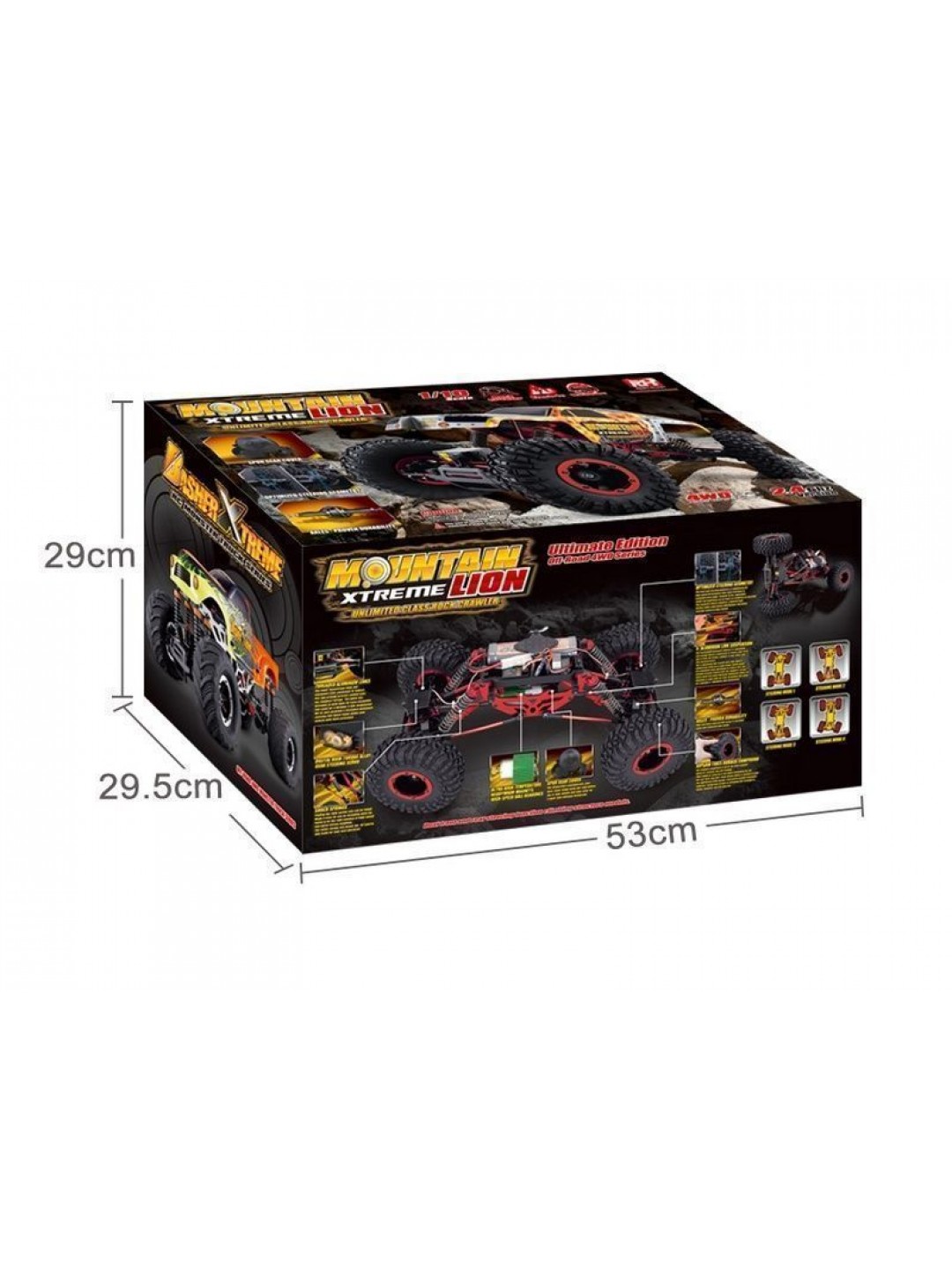 Радиоуправляемый краулер Remo Hobby Mountain Lion Xtreme 4WD 2.4G 1/10 RTR