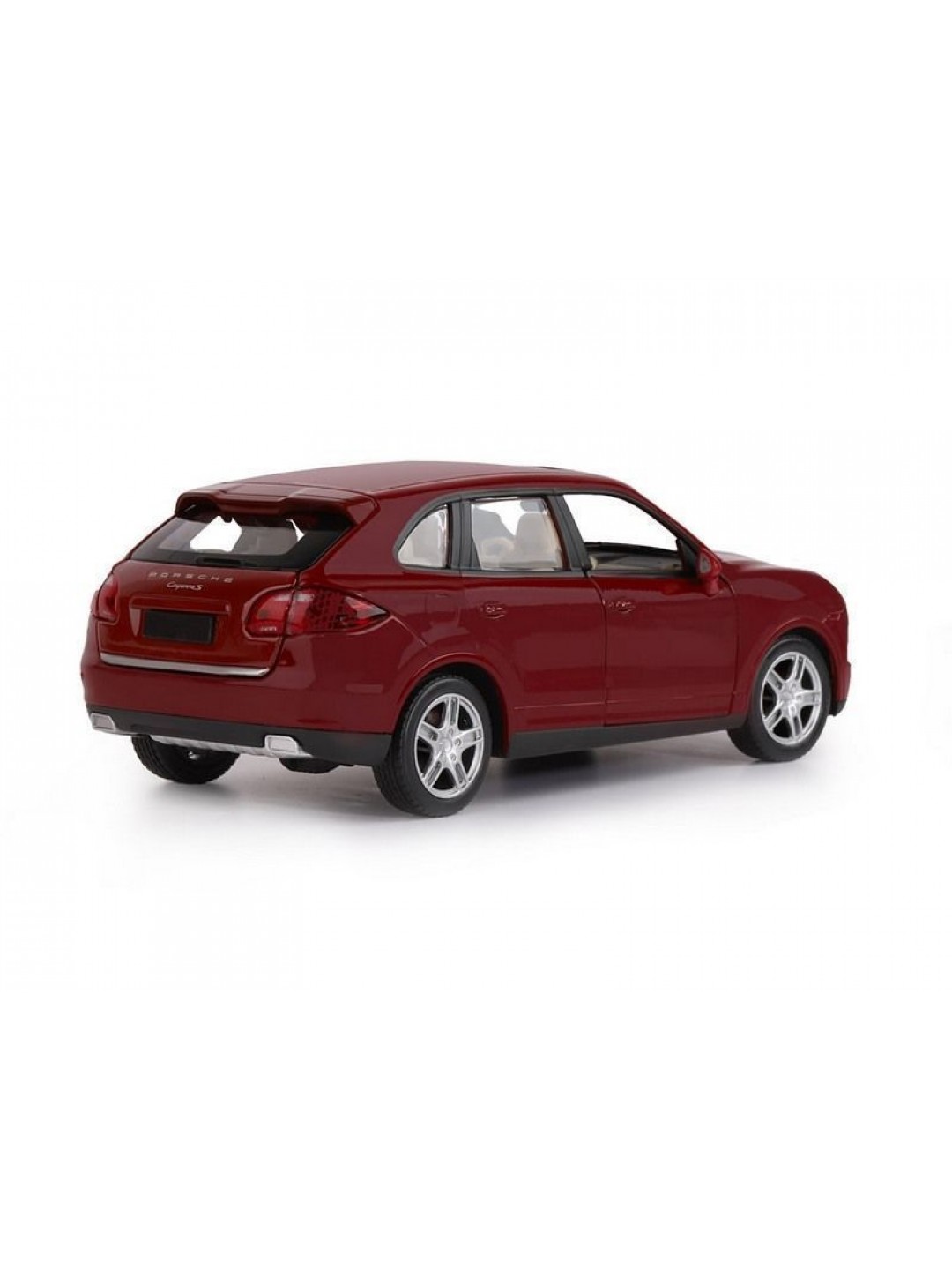 Машина "АВТОПАНОРАМА" Porsche Cayenne S, бордовый, 1/24, в/к 24,5*12,5*10,5 см