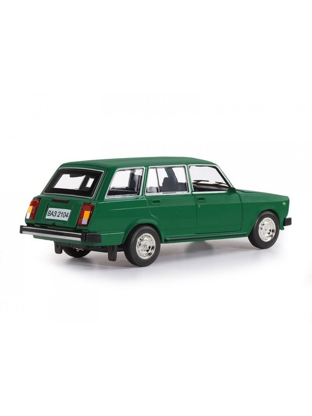 Машина "АВТОПАНОРАМА" ВАЗ 2104, зеленый, 1/24, инерция, в/к 24,5*12,5*10,5 см