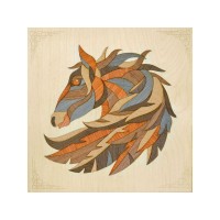 МАРКЕТРИ Картина на дереве 25X25 ГОРДЫЙ ПЕГАС МАРКЕТРИ Картина на дереве 25X25 ГОРДЫЙ ПЕГАС