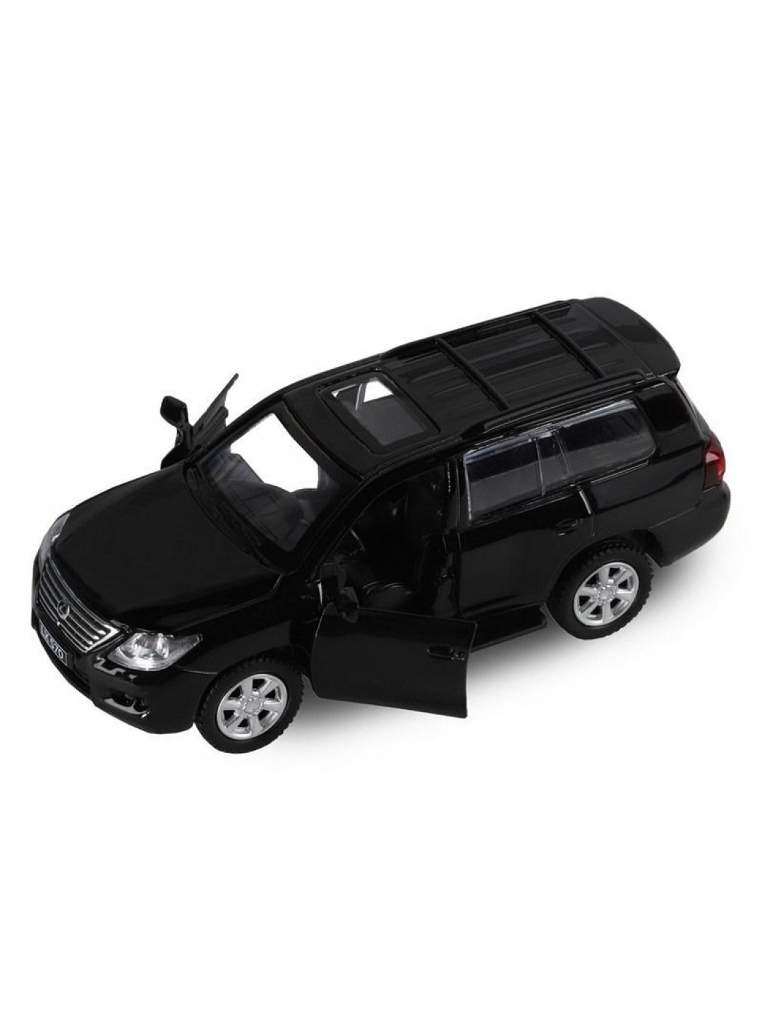 Машина "АВТОПАНОРАМА" Lexus LX570, черный, 1/43, инерция, в/к 17,5*12,5*6,5 см