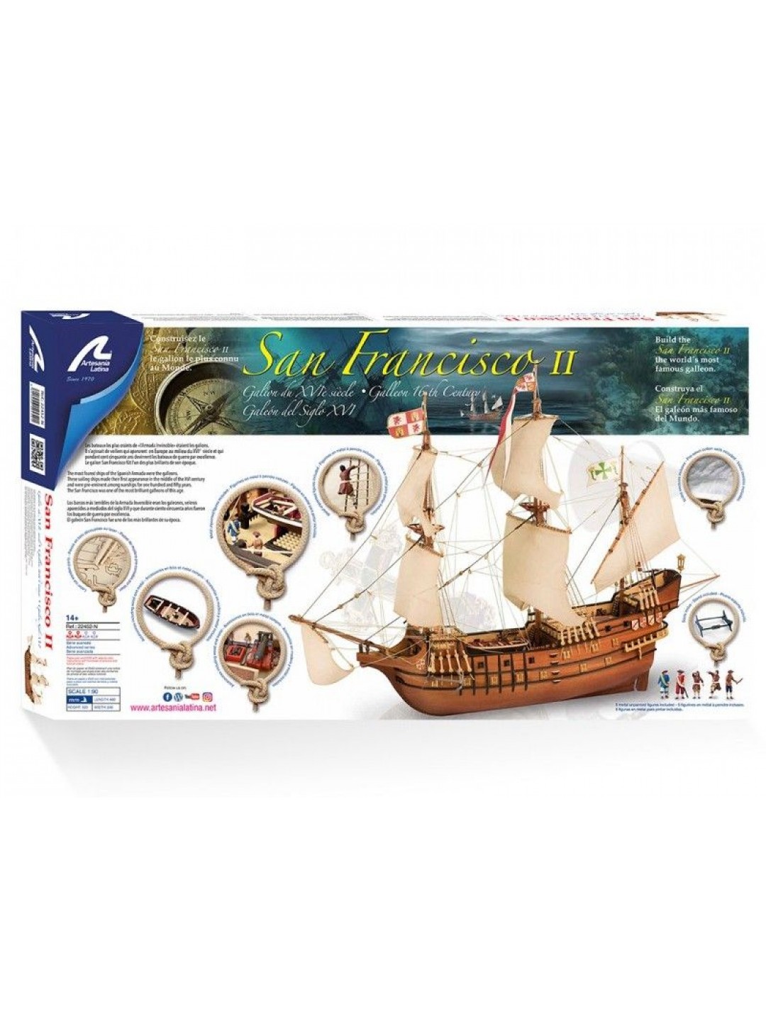 Сборная деревянная модель корабля Artesania Latina SAN FRANCISCO II NEW, 1/90