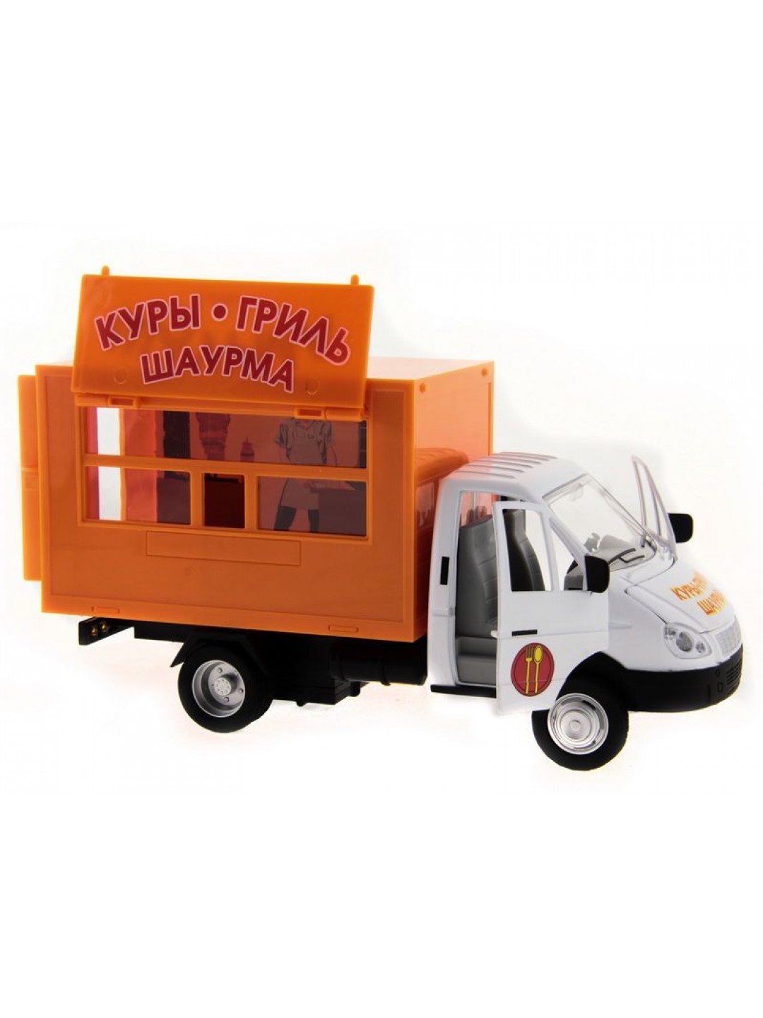 Машина "АВТОПАНОРАМА" "ГАЗель" (кура-гриль) 1/28, в/к 24*14*12 см