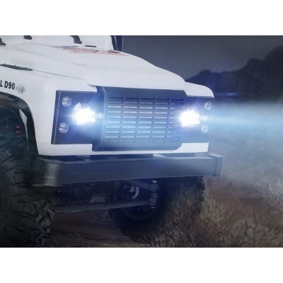 Радиоуправляемая машина MN MODEL английский внедорожник Defender  D90 (белый) 4WD 2.4G 1/12 RTR