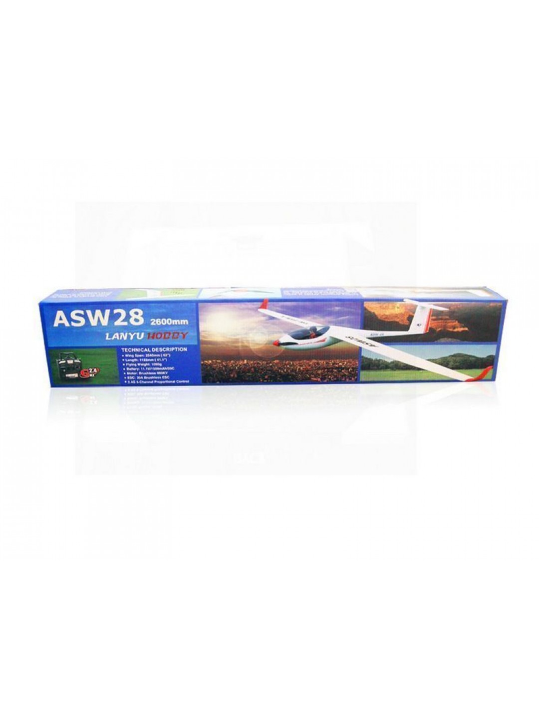 Радиоуправляемый планер Volantex RC ASW28 2600мм Brushless 2.4G 5 ch LiPo RTF