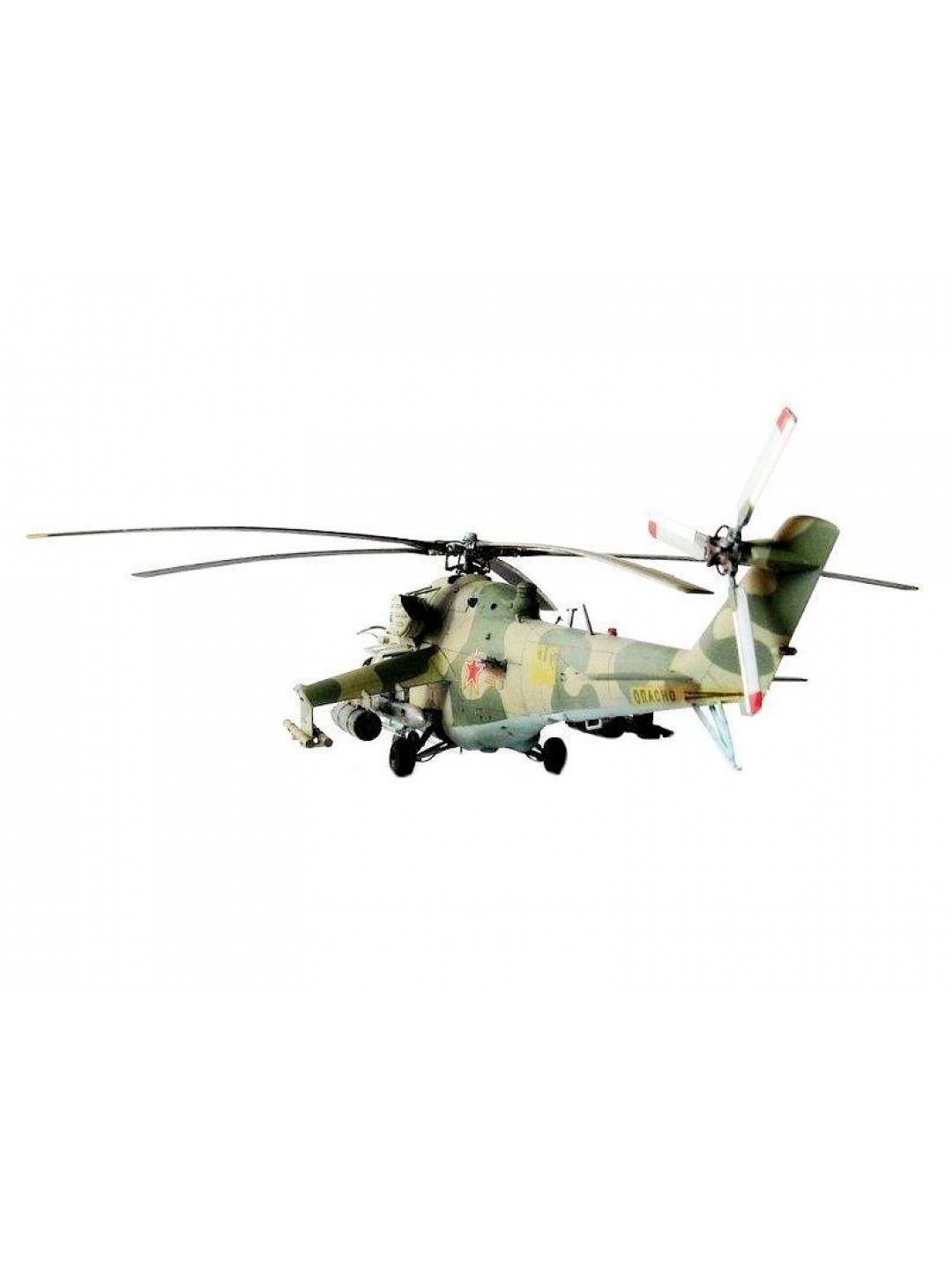 Сборная модель ZVEZDA Советский ударный вертолет Ми-24В/ВП "Крокодил", подарочный набор, 1/72