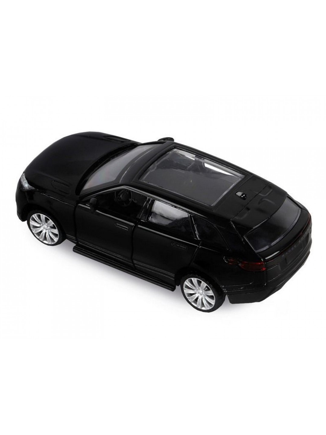 Машина "АВТОПАНОРАМА" Land Rover Range Rover Velar, черный, 1/42, инерция, в/к 17,5*12,5*6,5 см